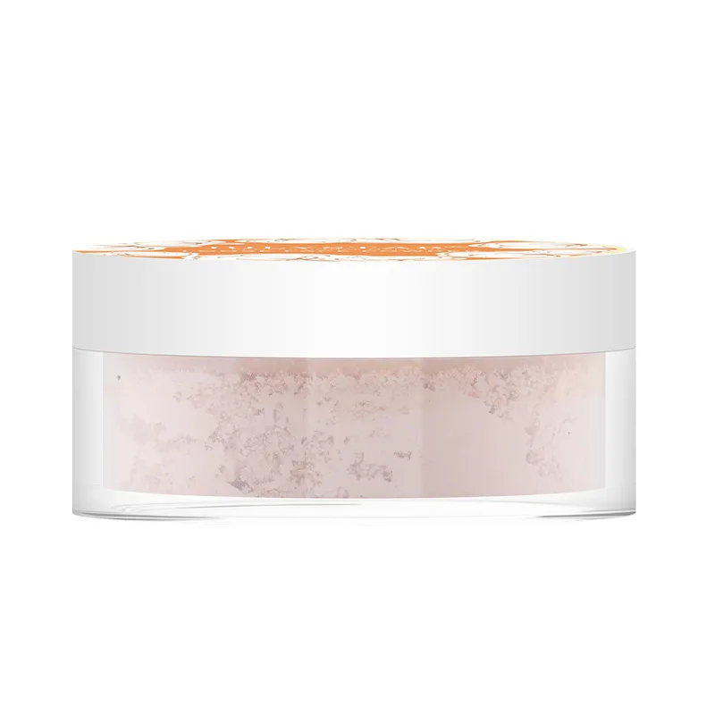 1 caixa de pó facial mineral, controle de óleo, pó de configuração translúcido, alta cobertura, fixador de maquiagem, maquiagem em pó para mulheres, à prova d'água