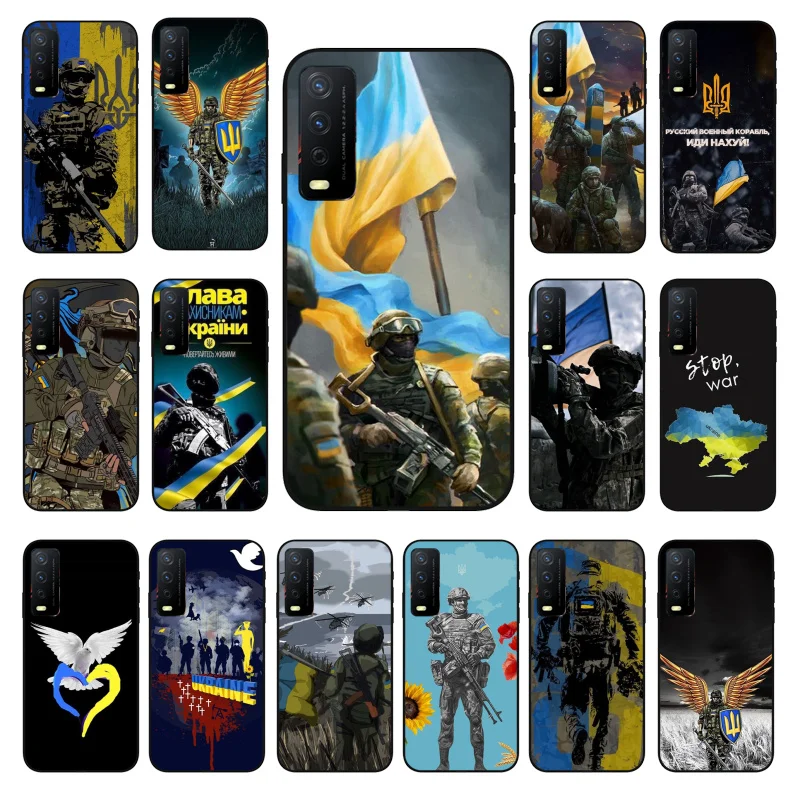 Ukraine Phone Case For VIVO Y31 Y21 Y70 Y21S Y20 Y72 1907 Y12 Y11S Y53S Y33S Y55 Y76 Y51 Y15S Y01