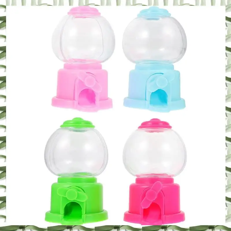 Professional Tool Gumball Machine Mini Candy Dispenser Part 3.7 Inch Gumball Machines For Kids Party Gifts (4 Pack)