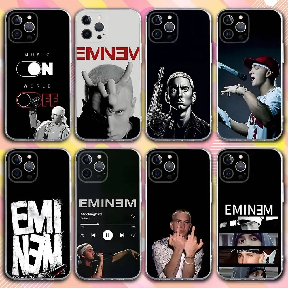 E-EminemS Singer Venom Phone Case For iPhone 17,16,15,14,13,12,11 Pro,Max,Plus,X,XS,XR,SE4,E Mini Transparent Soft Cover