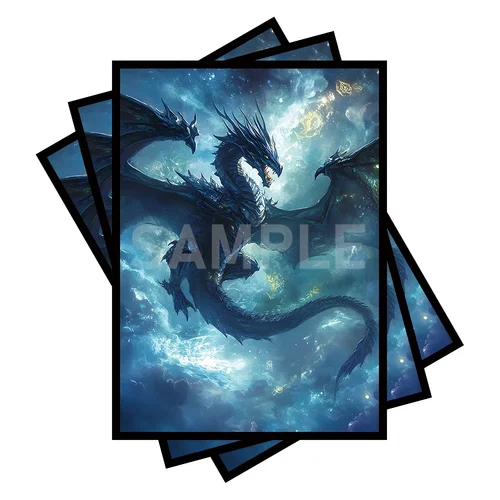 Fundas para tarjetas MTG, 100 unidades, parte trasera mate, antideslizantes y fácil mecha, 2,6 x 3,6 pulgadas, aplicable a TCG OCG CCG DTCG PTCG (Galaxy Dragon)