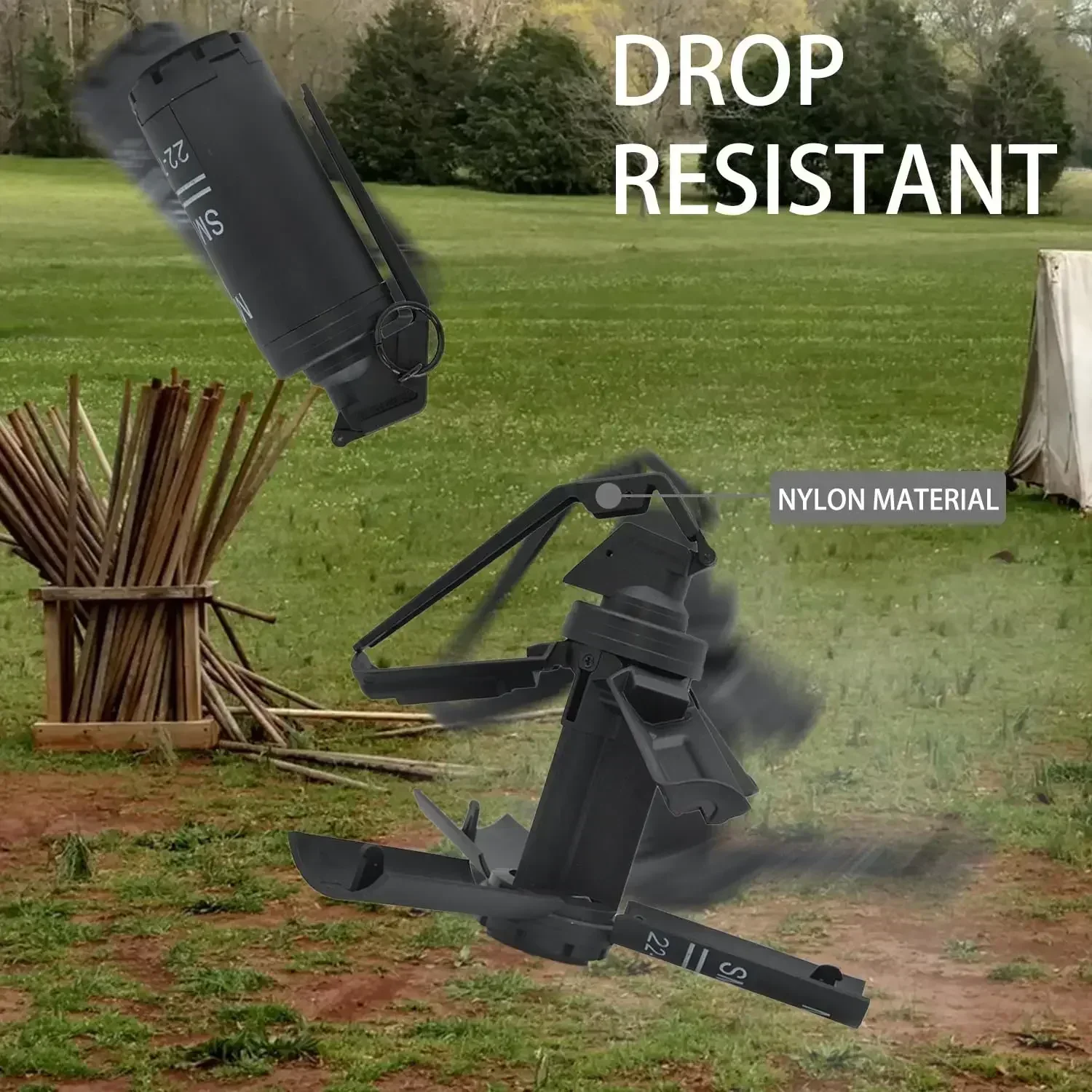 KM18 CS Paintball Grenade Toys Tactical Airsoft Nylon Hand Grenades Toy Spring Powered Impact For CS Battle Game Role Play Model