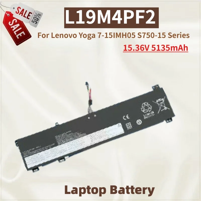 

High Quality L19M4PF2 Laptop Battery 15.36V 5135mAh For Lenovo Yoga 7-15IMH05 S750-15 Series Brand New Replacement Battery