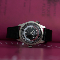 NEW Merkur Dual Crown World Time Watch Retro Manual Mechanical Watch Men Date Window Watch Vintage 38mm reloj hombre