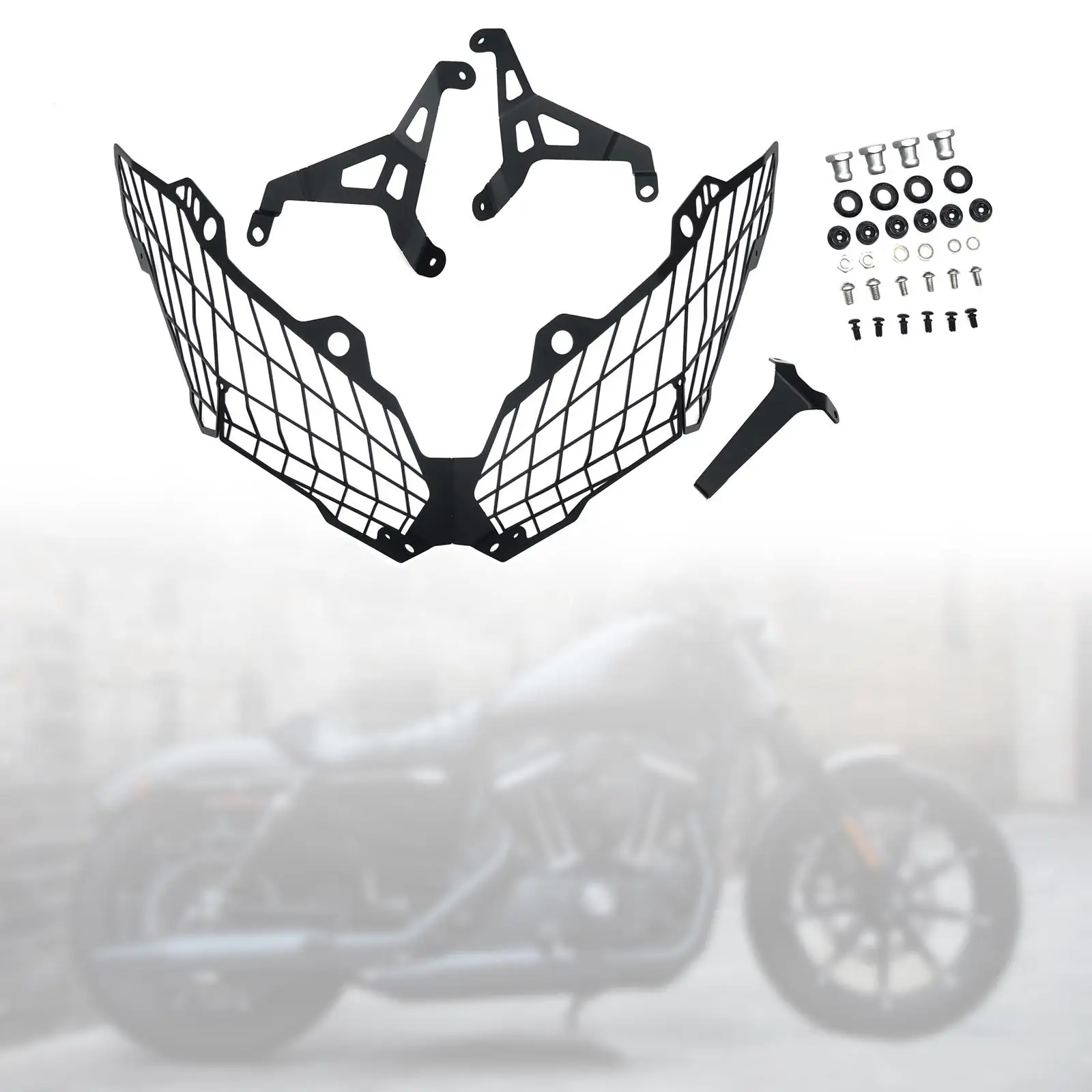 

Motorcycle Front Headlight Grille Guard Sturdy Headlight Guard Cover for Kawasaki Versys650 2015-2020 Accessory Spare Parts