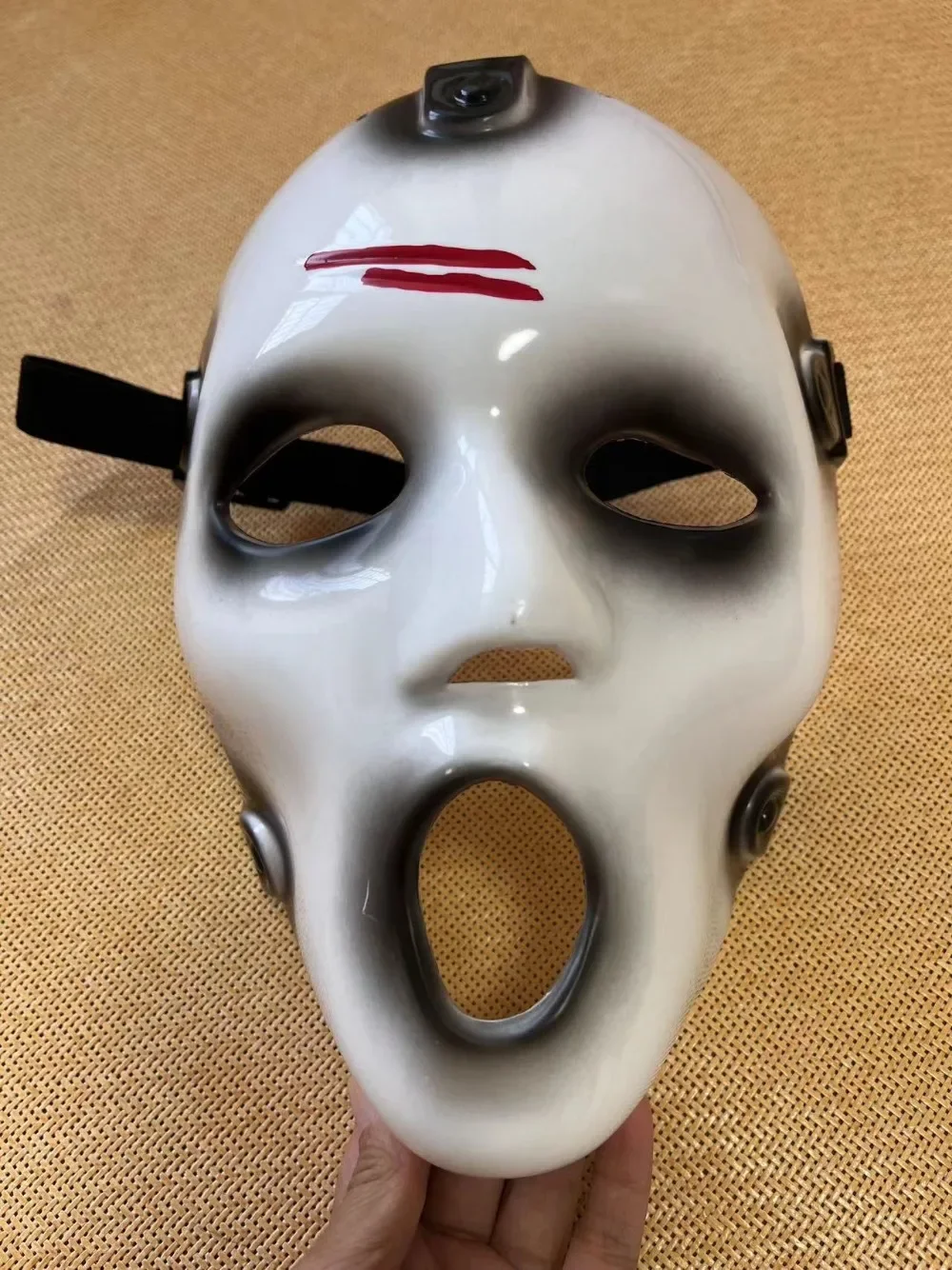 Nova máscara de grito 3d rosto cheio duro pvc grim assustador fantasma máscara facial para homens cosplay máscara carnaval festa brincadeira horror assassino máscara