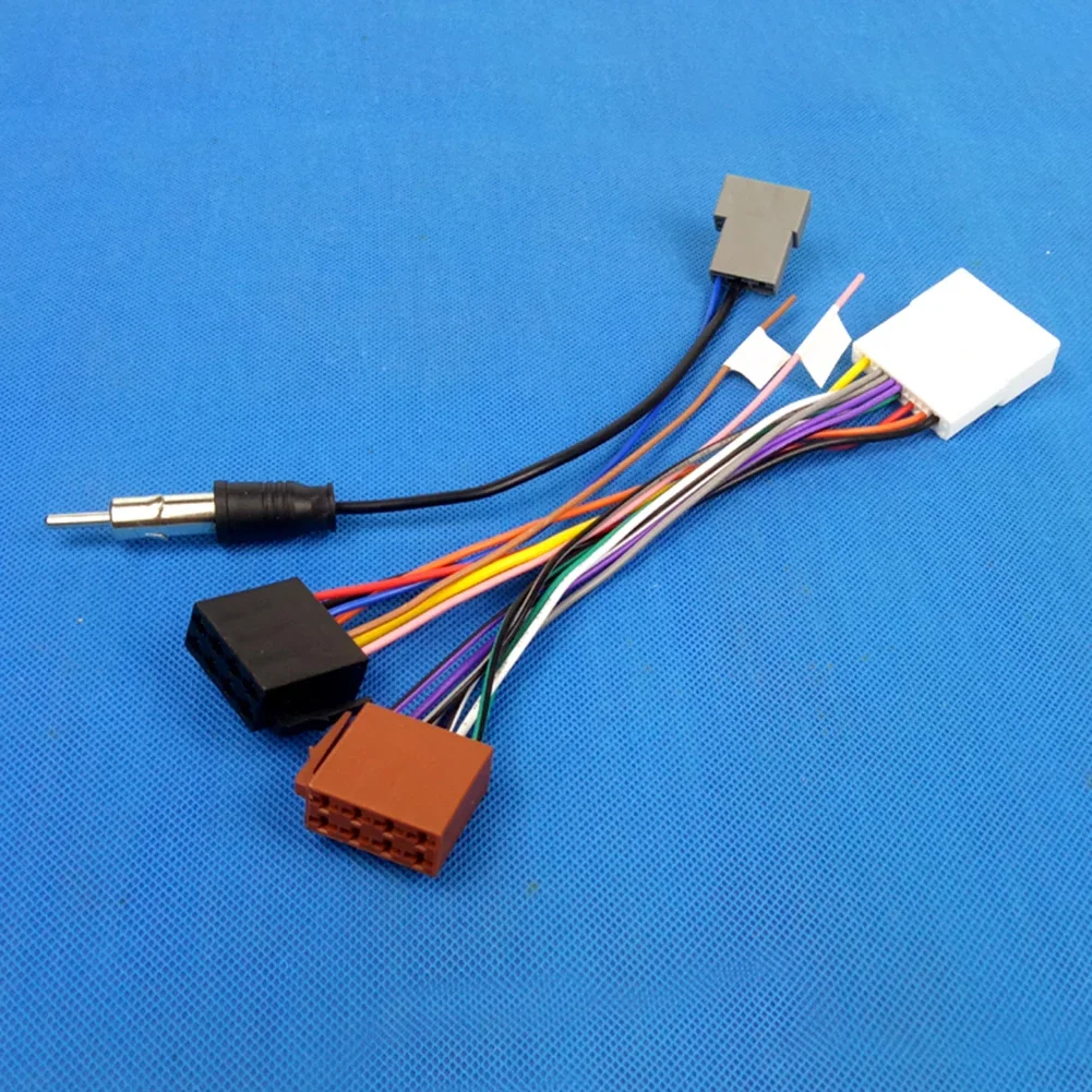 20P Car Radio Wiring Harness ISO Adapter Cable With Antenna Input Compatible With For Nissan Qashqai J10 Xterra Navara