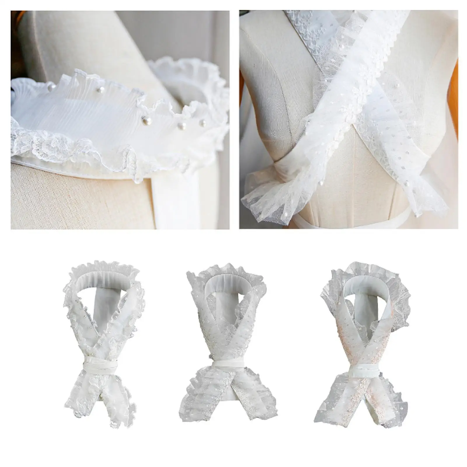 

Japanese Kimono Collar Dressing Kimono Accessory for Banquet Cosplay Party