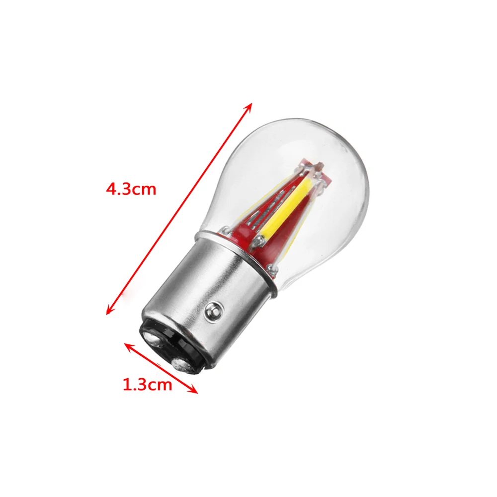 1 Pc LED Filament 1157 BAY15D 21/5W Car Reverse Backup Tail Stop Lights Bulb White Light Replacement Car Accessories