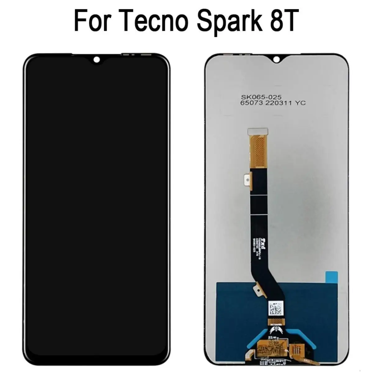 

Original For Tecno Spark 8T KG6p LCD Display Touch Screen Digitizer Replacement