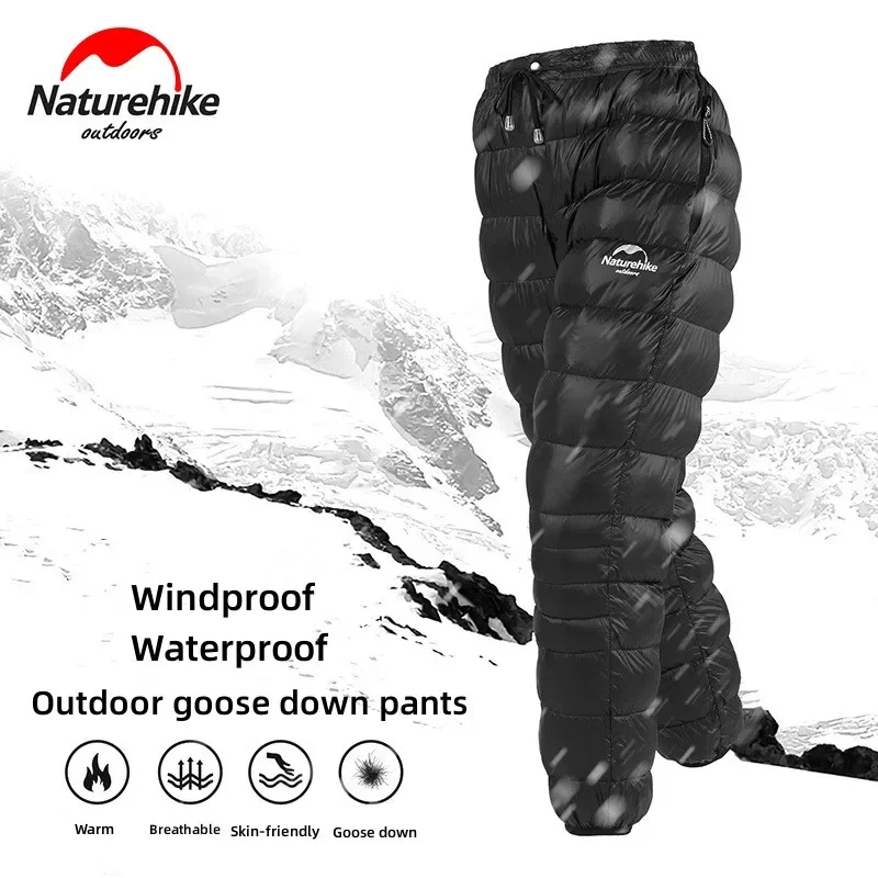 

Unisex Outdoor Thermal Goose Down Pants Hiking Camping Waterproof Keep Warm Winter Trouser