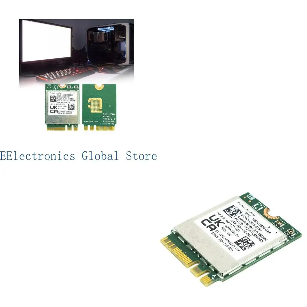 

462B RTL8852BE WIFI6 Gigabit- Card 2.4G Wlan WiFi Card Wireless Card BT5.2 for Laptop Notebook