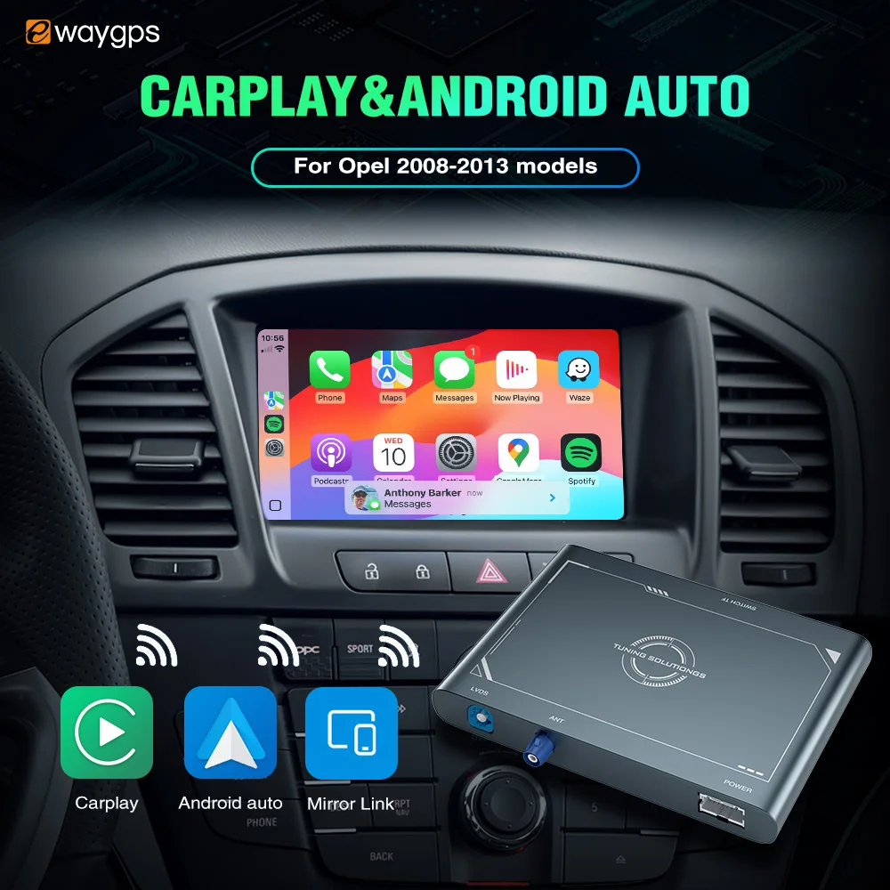 Ewaygps Oem Screen Upgrade Decoder Carplay Android Auto Wireless MMI Box Retrofit for Opel Insignia Astra Mokka Zafira