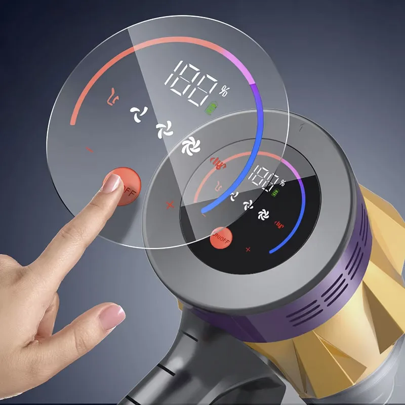 IDEACH V18 550W 45kPa Handheld Wireless Vacuum Cleaner,Smart Touchscreen,3 Power Modes,Removable Battery,Vacuum Cleaner for Home