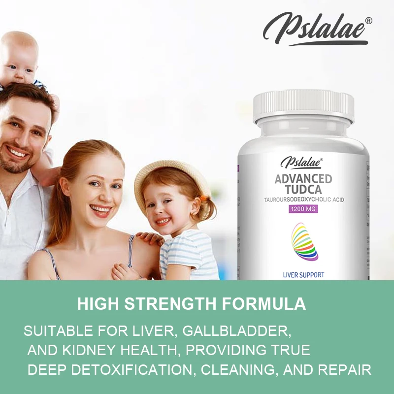 High Strength Formula TUDCA Liver Support Supplement - Bile Salts for Liver Detox - Liver, Gallbladder, Kidney Health