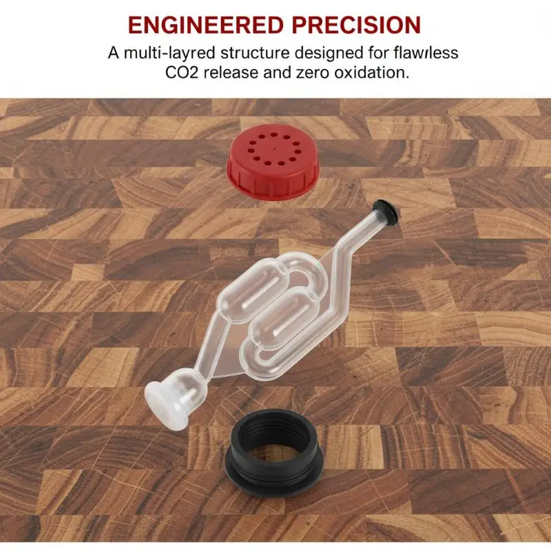 2/4 Pcs of Food Grade Grommet Fitted Bubble Airlock Carboy Stoppers with Fermenter Valve for Homebrewing