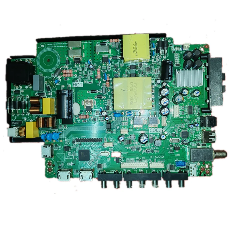 

P130-M6V8.0 LED three in one TV motherboard, physical photo, tested well for 104--123V 380ma 110w