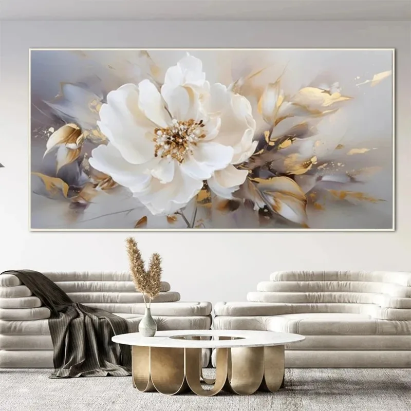 

Abstract Floral Canvas Paintings, Wall Art Poster,Modern Living Room and Bedroom Home Decor,Gift,Unframed Pictures