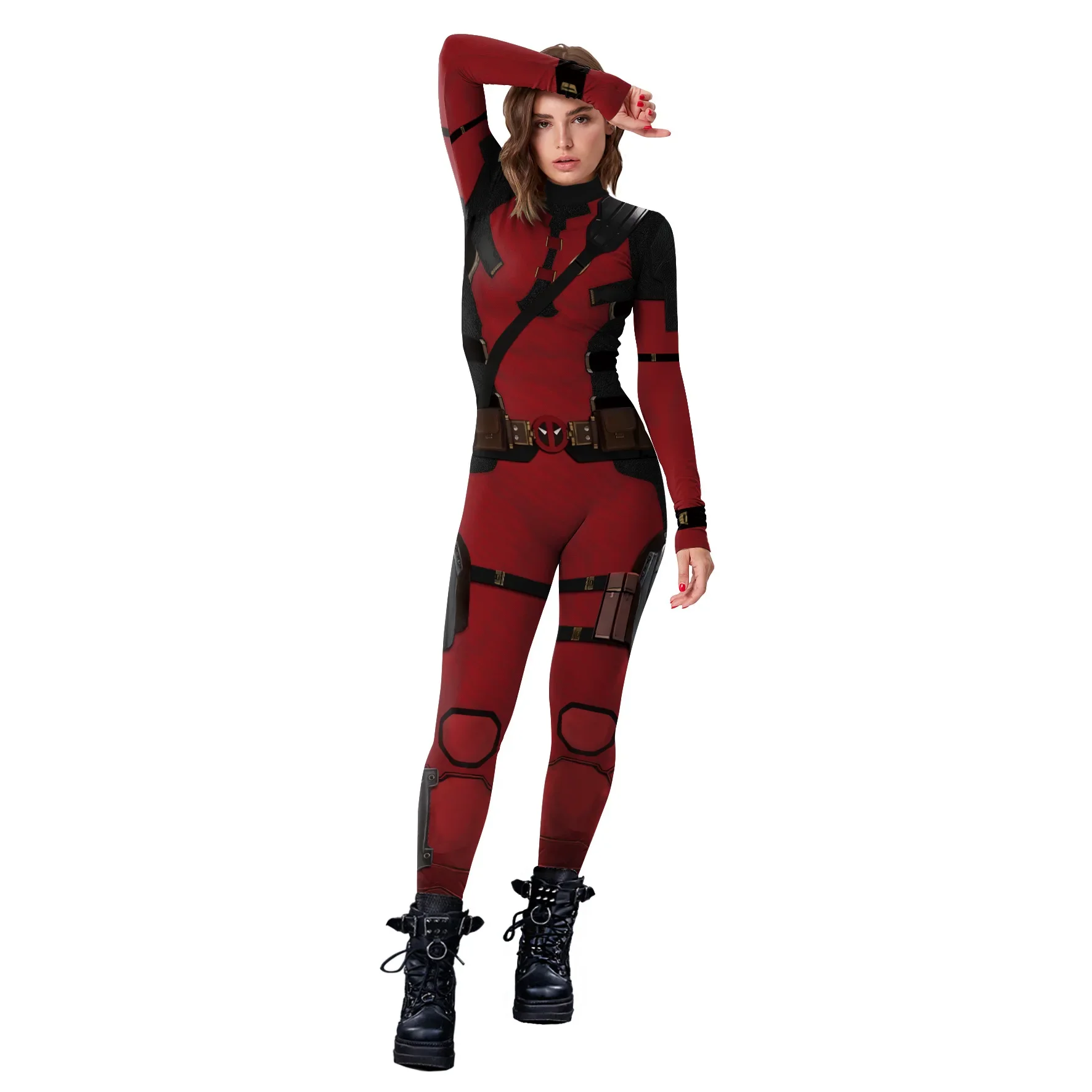 Frauen Sperheld Vielfraß Deadpool Cosplay Overall Halloween Zenti James Howlett Party Bodysuit Vielfraß Cosplay Kostüm