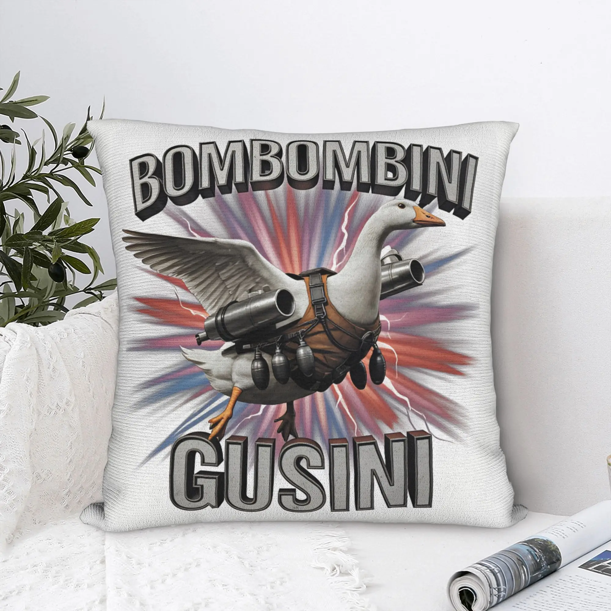 Italian Brainrot Meme 2026 Pillow Case  Graphic Pillow Cover For Living Room Sofa Funny Pillowcases