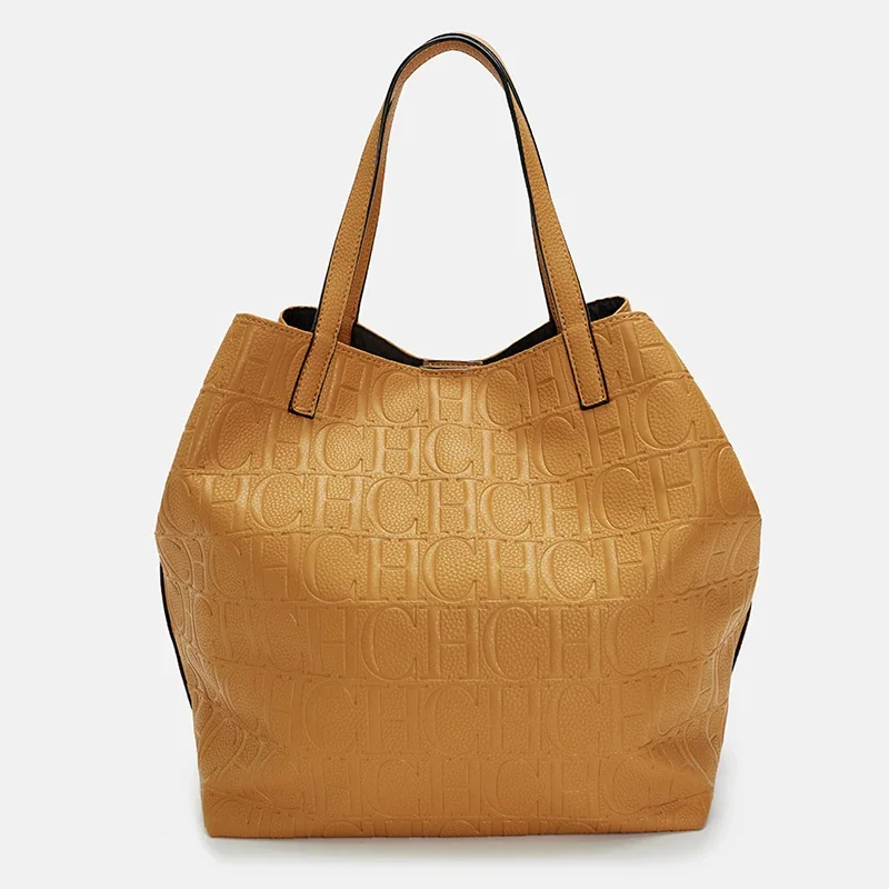 حقيبة يد نسائية رائعة ذات جودة عالية وأنيقة وحقيبة دلو عصرية، حقيبة يد بسيطة ذات لون سادة ذات سعة كبيرة #3