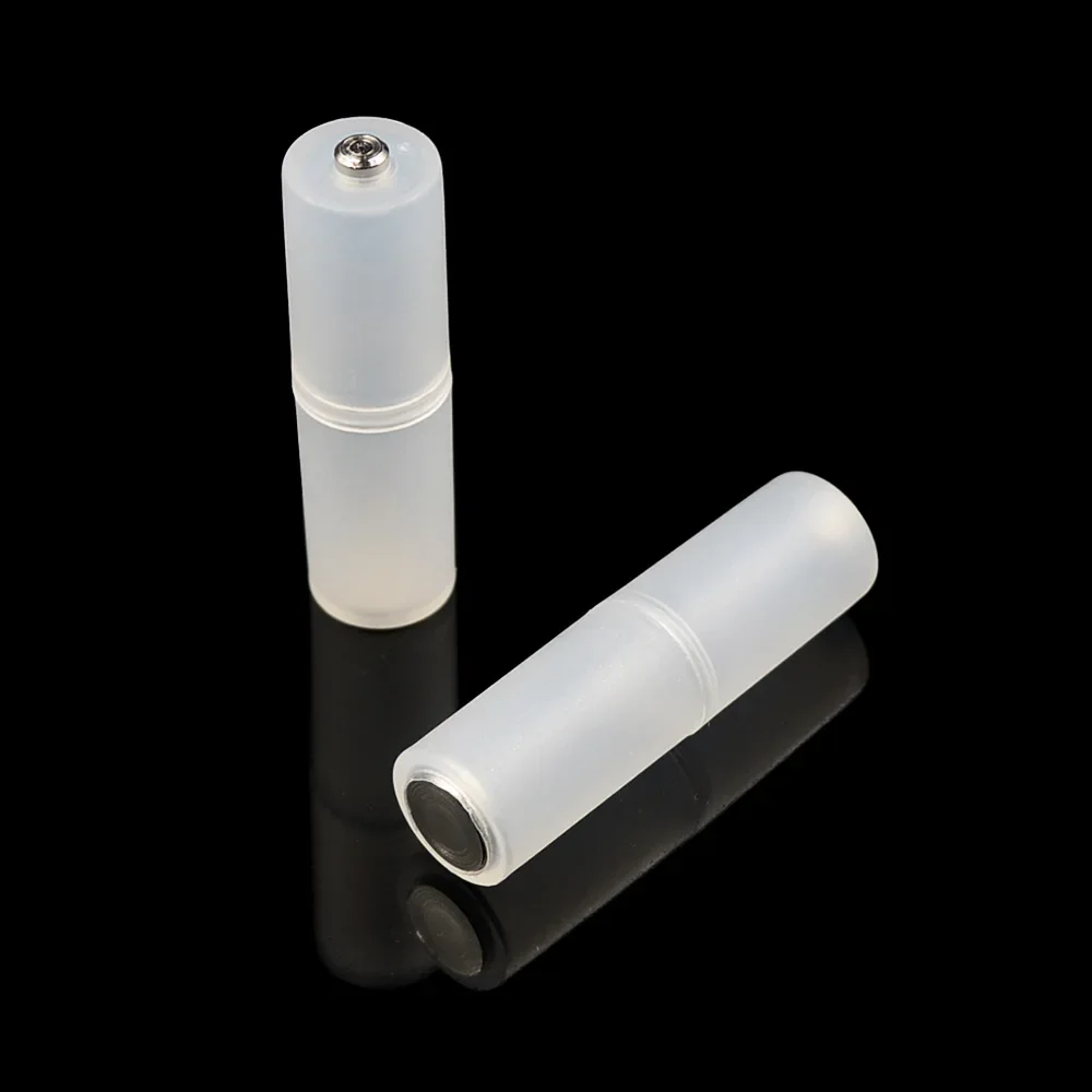 2/4/8 قطعة AAA إلى AA حجم خلية محول البطارية محول حامل حافظة الجلاد المحمولة شفافة خرطوشة تحويل البطارية #3