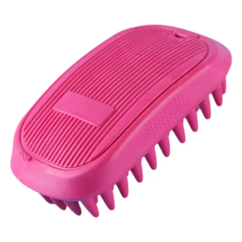 Dog Scrubber For Bath TPR Skin-Friendly Pet Brush Dogs Bathing Shower Supplies For Removing Fluffy Hairs For Pet Hospital Home