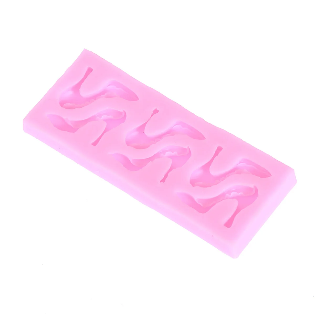 

8 Cavity High-Heeled Shoes Silicone Mold Nonstick Flexible Oven Microwave Safe Cake Decorating Supplies Chocolate Soap