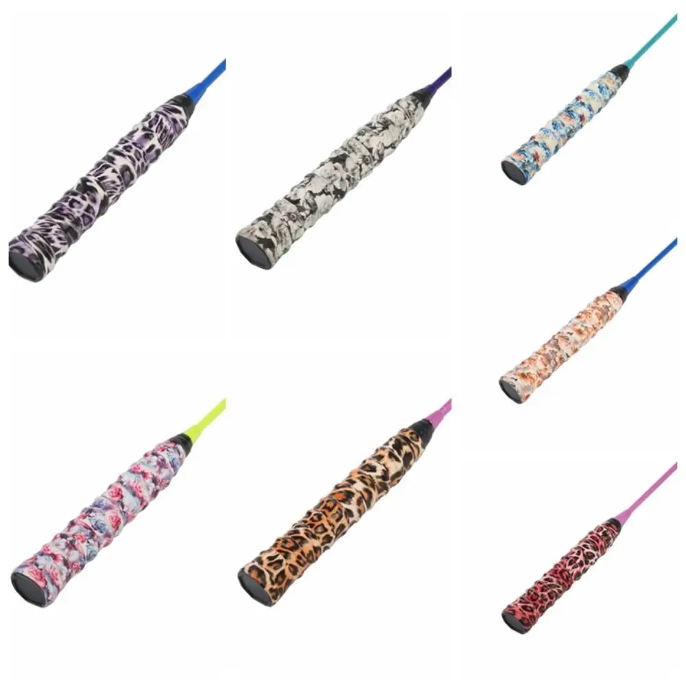 

Leopard Print Racket Sweatband Non-slip Hand Glue Grips Sweatband Winding Pu Bicycle Handle Winding Strap Fishing Rod