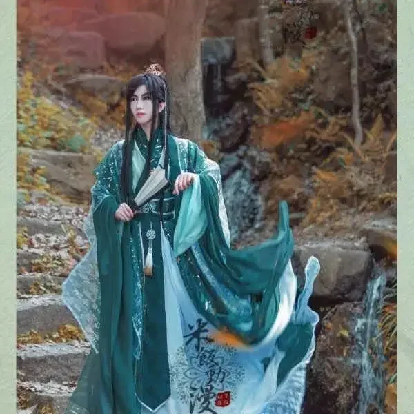 Chinese TV Series TGCF Tian Guan Ci Fu Xie Lian Hua Cheng Cosplay Costume QiRong Qi Rong Cos Dress Hanfu Full Set