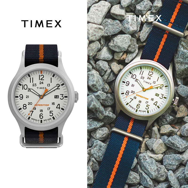 Fashion TIMEX Expedition Series Outdoor Sports Glow Canvas Watch Strap Casual Watch Men/Women's Watch Fashion Watch Luxury Brand