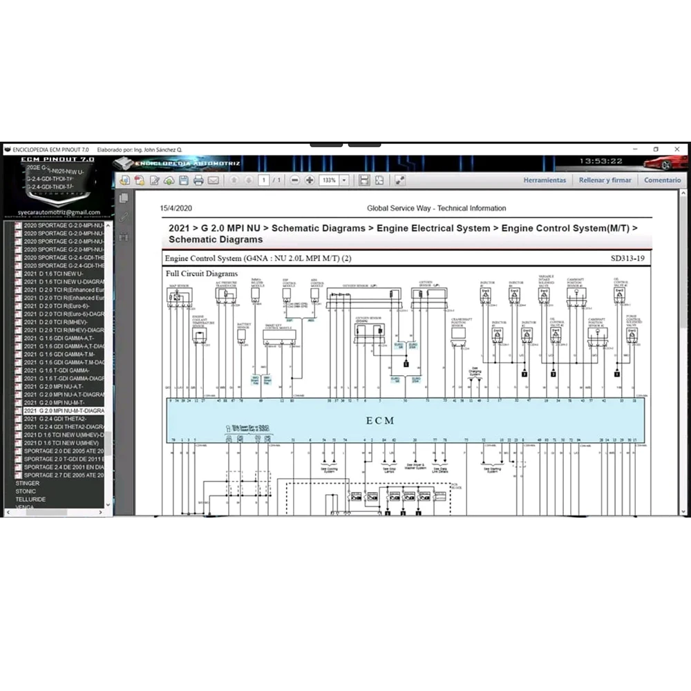 ECM PINOUT 7.0 Car Software Wiring Diagrams OFFLINE DATABASE Electronic Fuses Pcm Ecu Bcm Boards Immobilizers DIAG Repair Tools