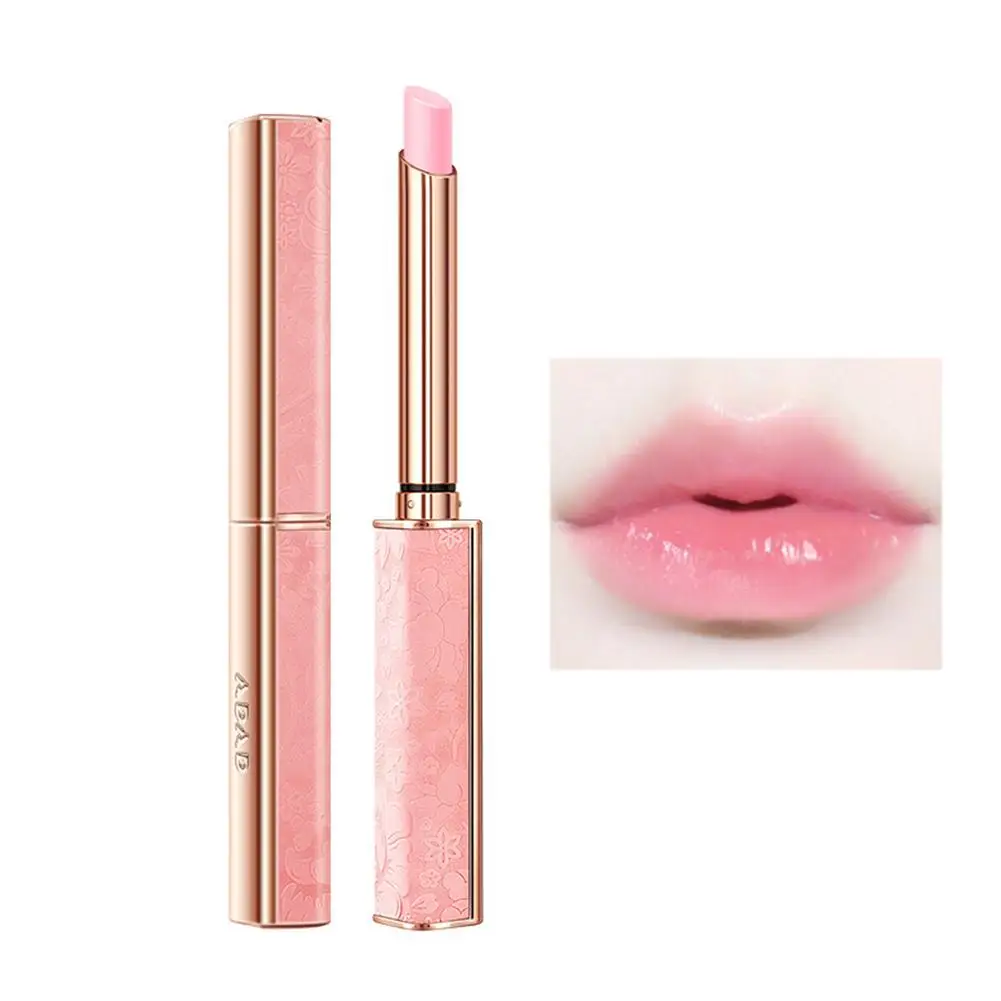 2024 Hot Sale Adad Lip Gloss Natural Daub Smoothly Ultralight Temperature Change Lipstick Lip Balm For Party H1k2