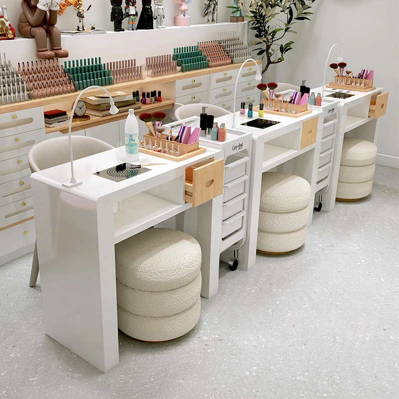 

Nordic Modern Cream Style Nail Tables Professional Aesthetictable Manicure Table Dressing Mesa Manicura Salon Furniture