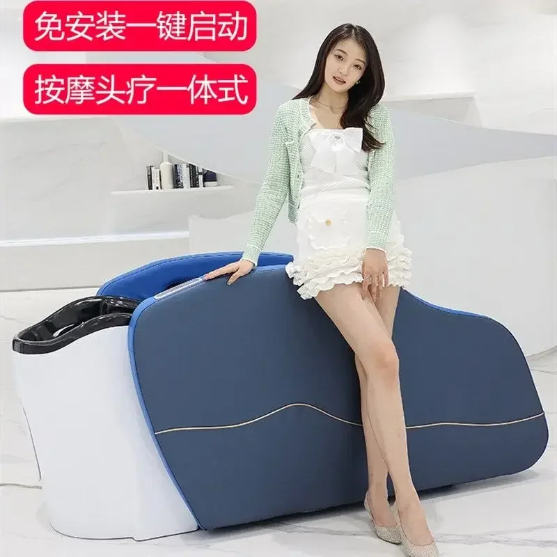 AA Electric intelligent massage shampoo bed barber shop special Thai flat lying hair salon automatic head treatment bed