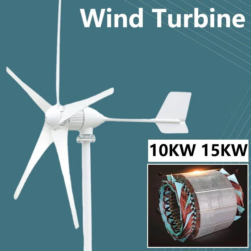 

Free Energy 15KW 10KW Vertical Axis Permanent Maglev 10000w 15000w Wind Generator 24V 48V 120V 220V High Efficiency Wind Turbine