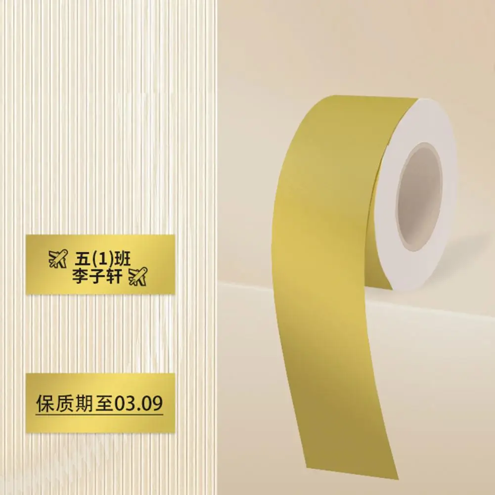 Self-adhesive Sticker Scratch-proof Label Tape Oil-resistant Colorful Label Tape Sticker for Thermal Paper Label for Various