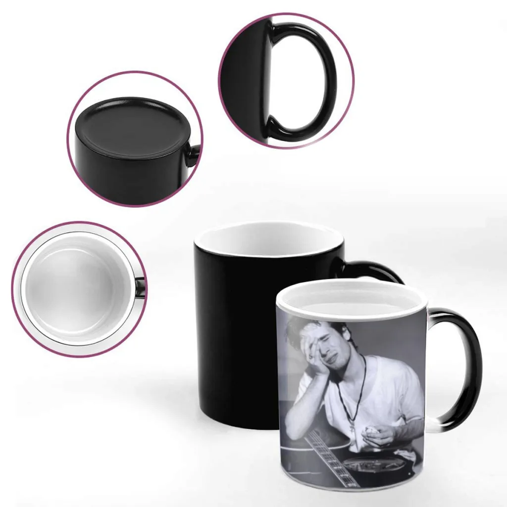 Retro Jeff Buckley Pop Singer Creativity Change Color Chang mug Ceramic mug Hot Coffee Cup Breakfast Cup mug Friend Gift