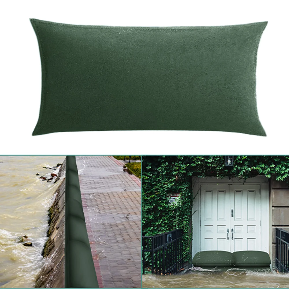 1 قطعة حواجز الفيضانات المنشط للمياه لباب المنزل أكياس الرمل الرملي لمكافحة التحكم في الفيضانات الوقاية الماصة للطابق السفلي