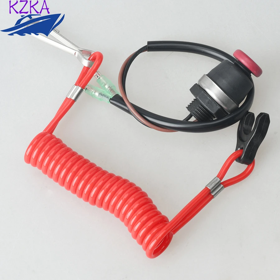 

398-06830 Safety Stop Switch With Lanyard For Tohatsu Outboard Motor 398-06830-0 398068300M boat engine parts