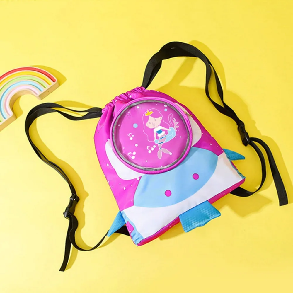 Children Waterproof Swimming Bag Dry Wet Separation Cute Cartoon Backpack Boys Girls Beach Pouch Sport Swim Bag