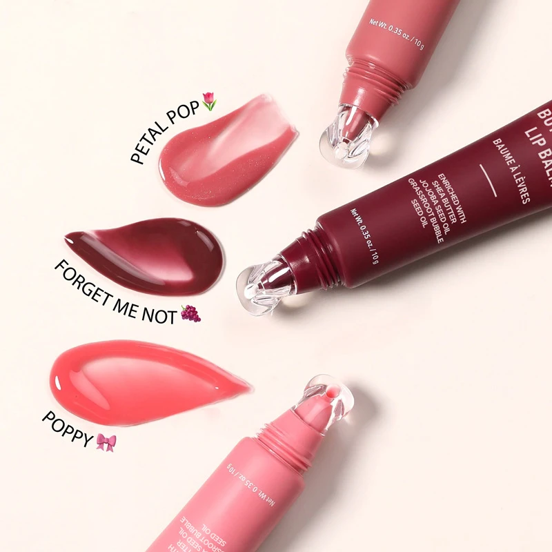 Tubular Butter bliss Lippenbalsem 8 kleuren Lipgloss Vloeibare opvullende lipgloss Hydraterende Hydraterende Lipgloss Langdurige Kleurrijk