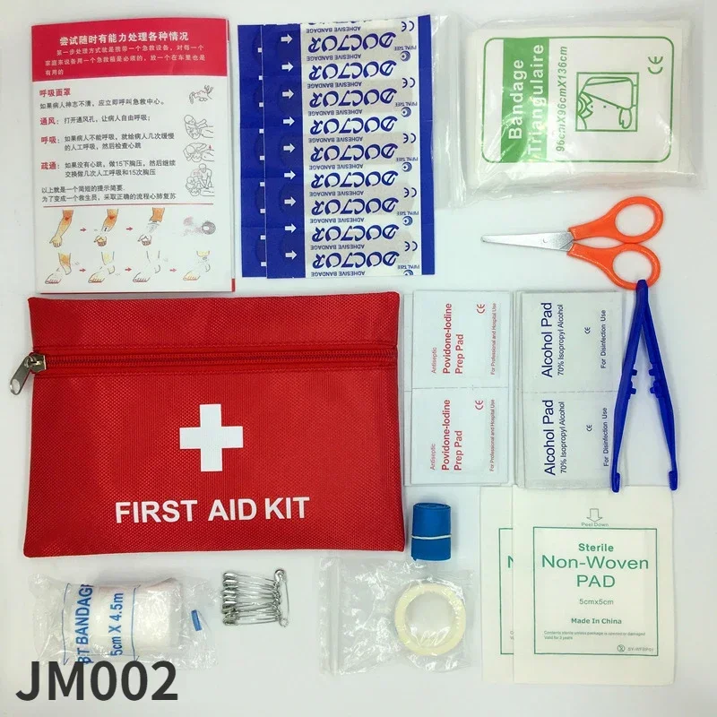 12Pcs Portable Travel First Aid Kit Survival Bag Mini Emergency Bag for Car Home Picnic Camping Travelling Outdoor Survival Kit