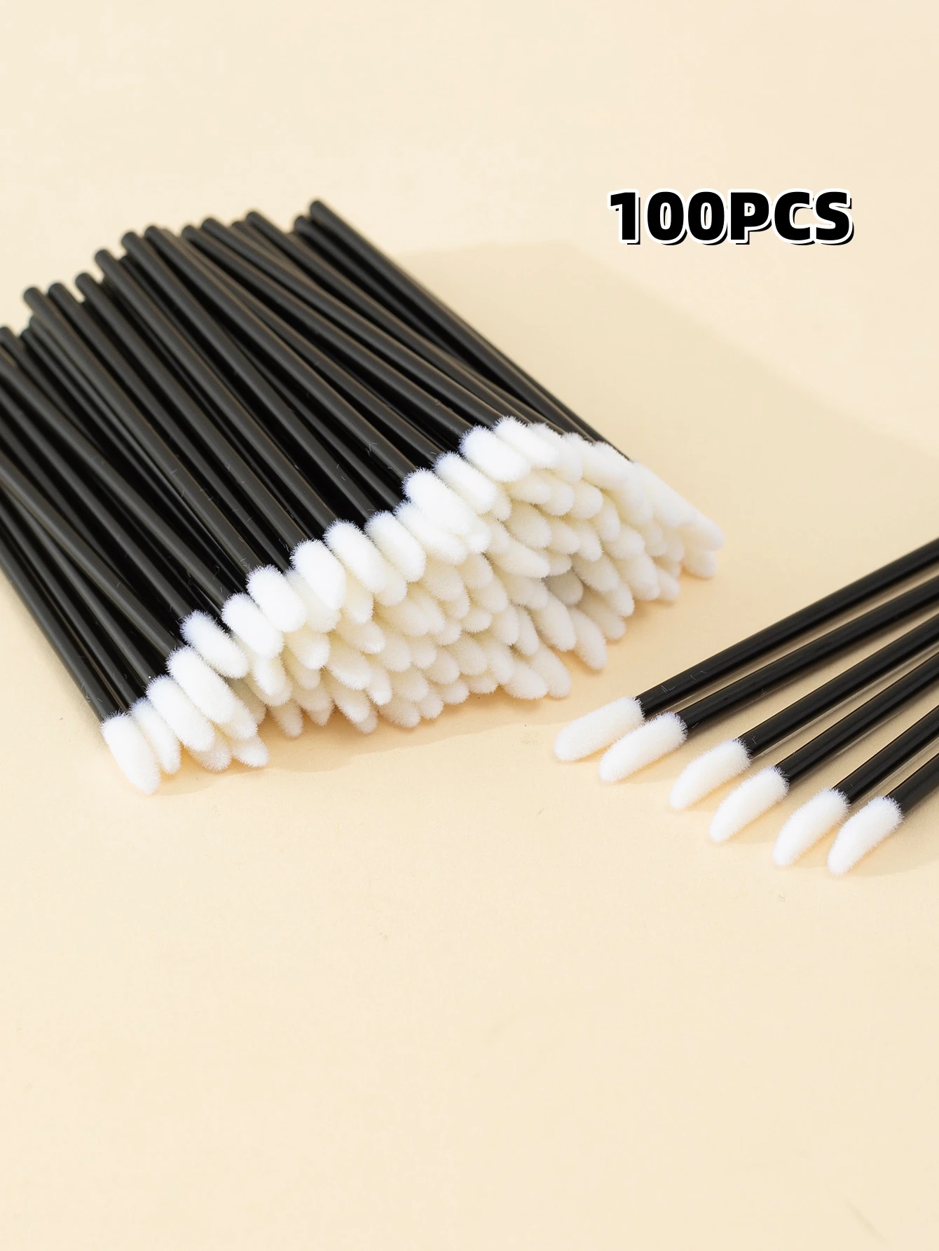 100PCS Disposable Lip Brushes,Lip Gloss Applicators,for Mascara, Eye Shadow, Lipstick