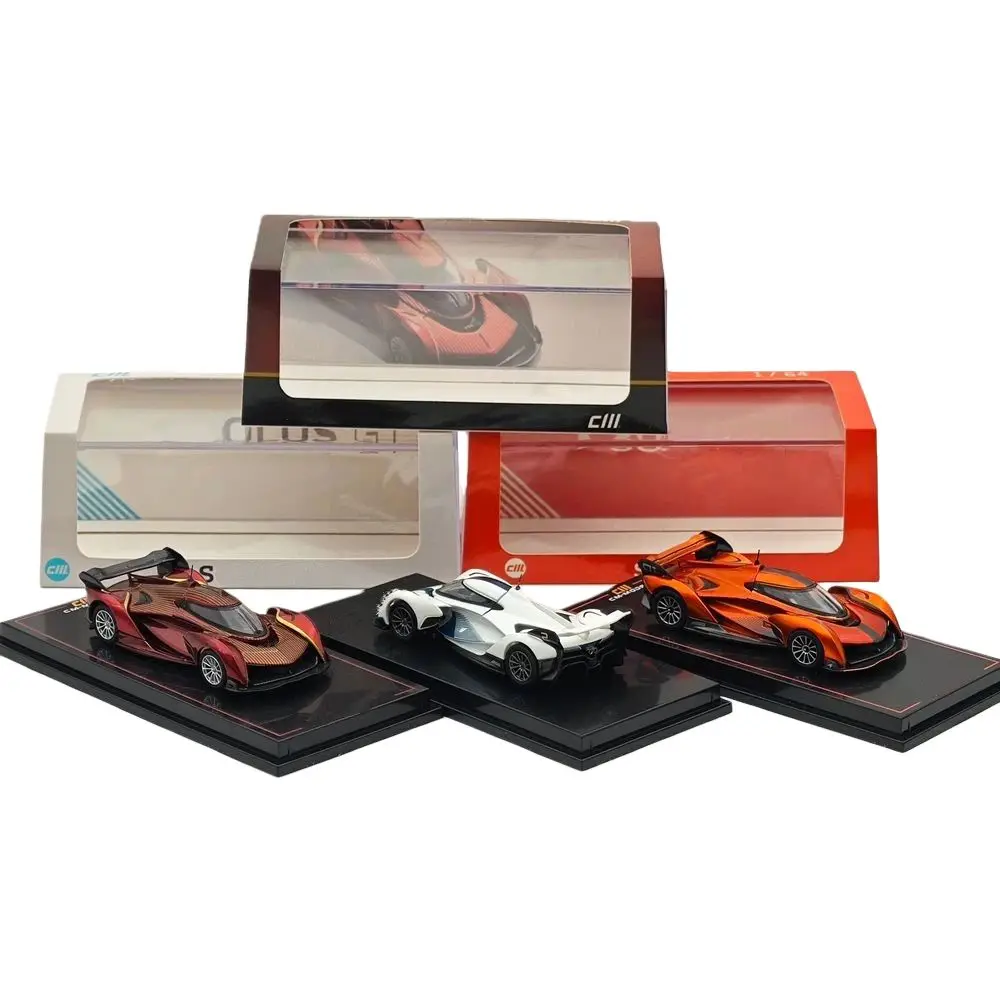 CM 1/64 Scale Solus GT Racing Sports Diecast Metal Car Ornaments Supercar Toy Vehicle Models Collection