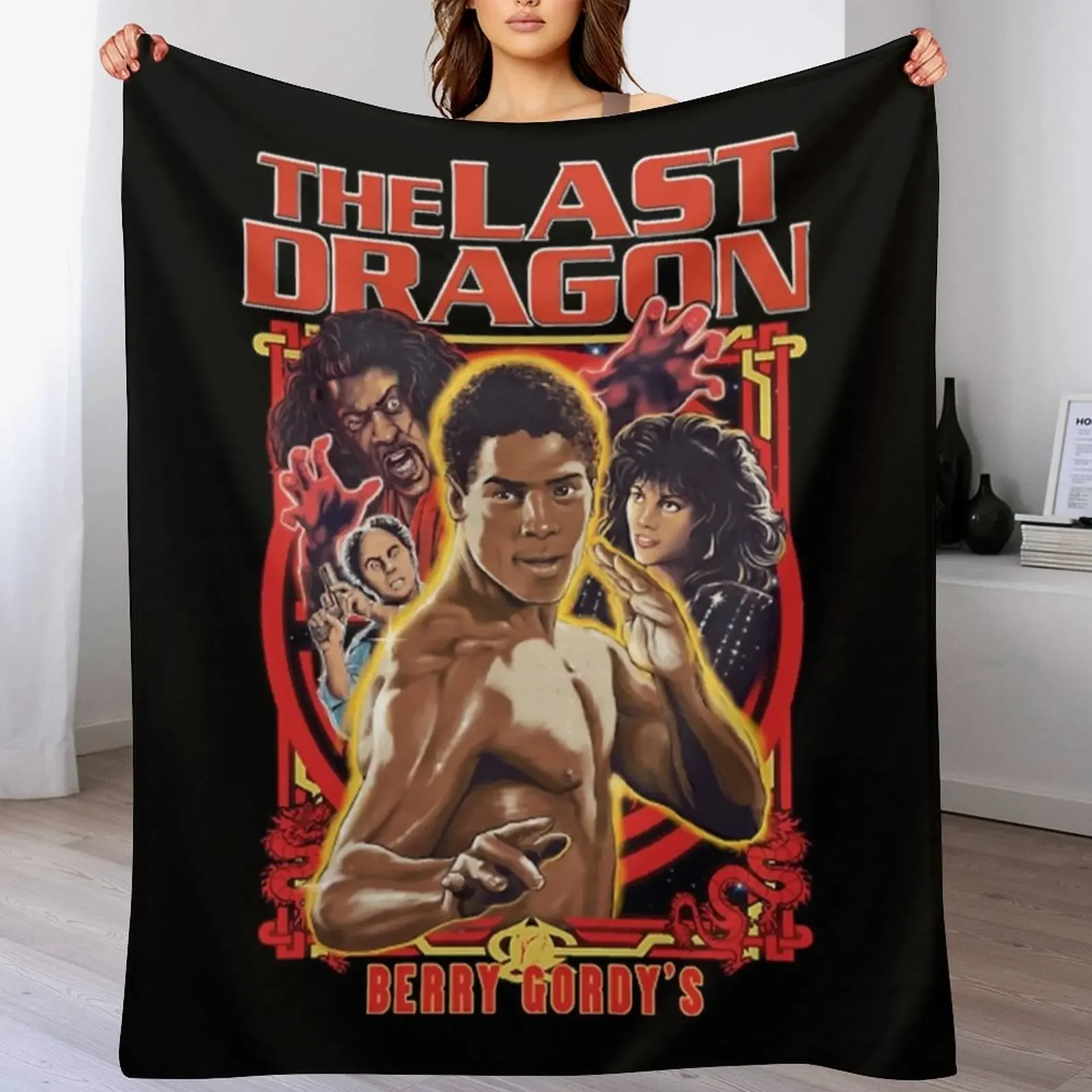 

The Last Dragon legend Throw Blanket Softest bed plaid Soft Cute Plaid Blankets