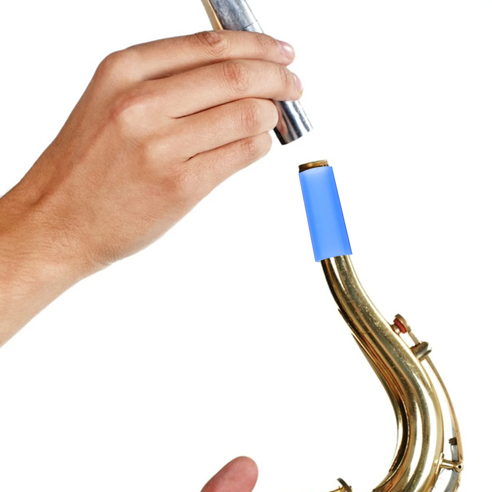 

4Pcs Sax Neck Sleeve Silicone Cork Ring Alto Sax Neck Cover Saxophone Accessories Repair Replacement Parts