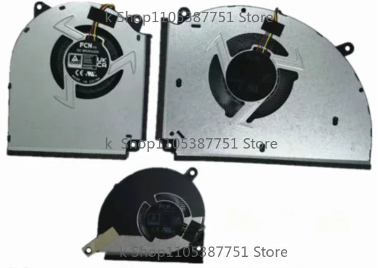 CPU GPU Cooling Fan For ASUS ROG Strix 18 G814 G834 G814JV G814JU G814JZ JR G834JZ G834JY G814J G834J Gamer Notebook Cooler Fans