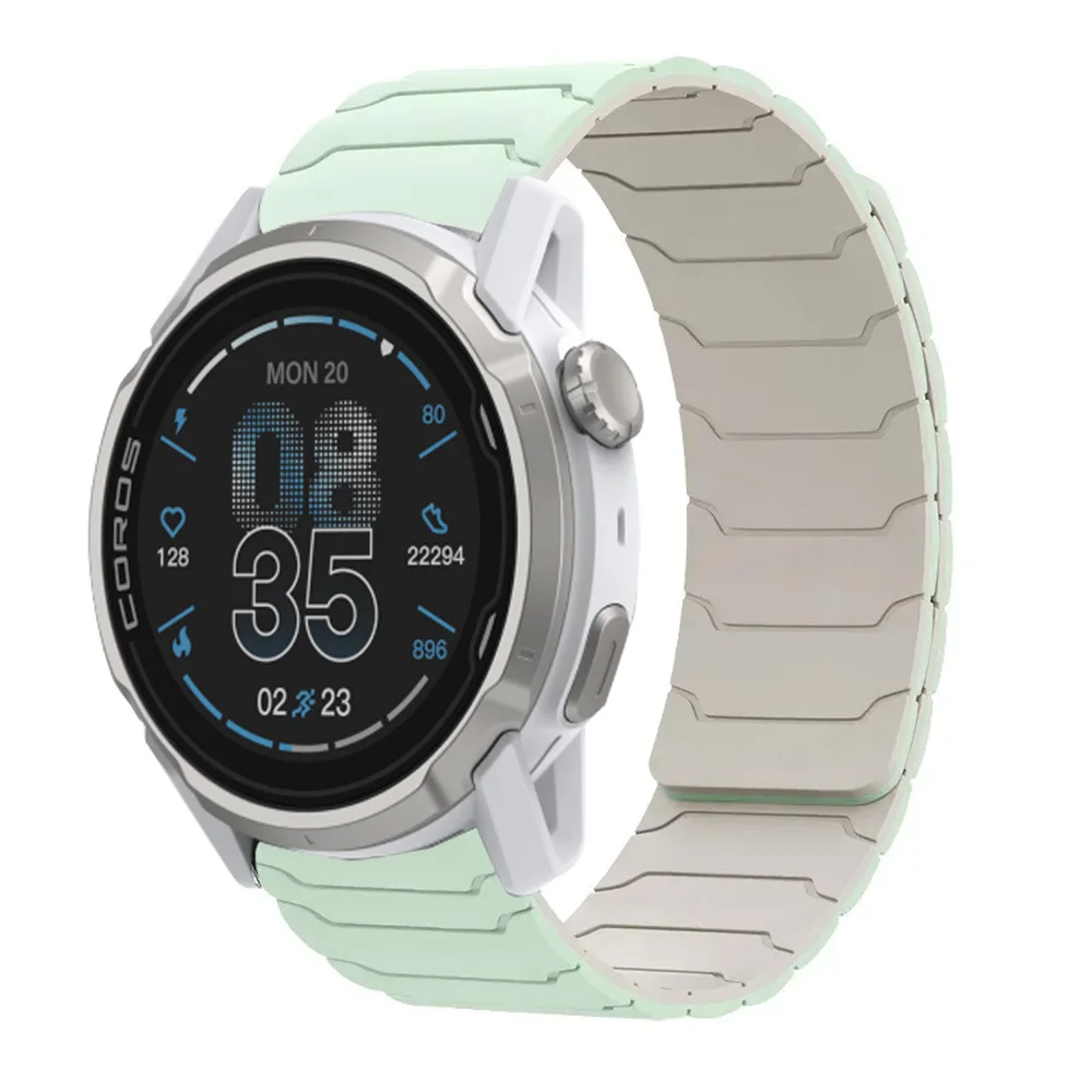 20mm 22mm Magnetic Silicone Strap for COROS PACE Pro/3/2 APEX 4 42mm Comfortable Bracelet Wristband Suunto Vertical 2/Run/Race 2
