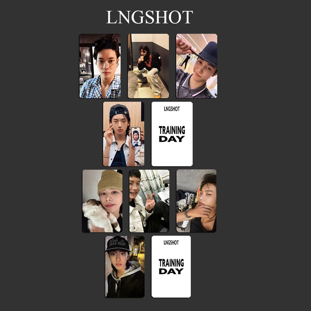 Фото Новинка: Фотокарточки Lngshot Selfie Ohyul, Ryul, Louis, Woojin, альбом Training Day, двусторонние Lomo-карточки, подарки для фанатов на день рождения
